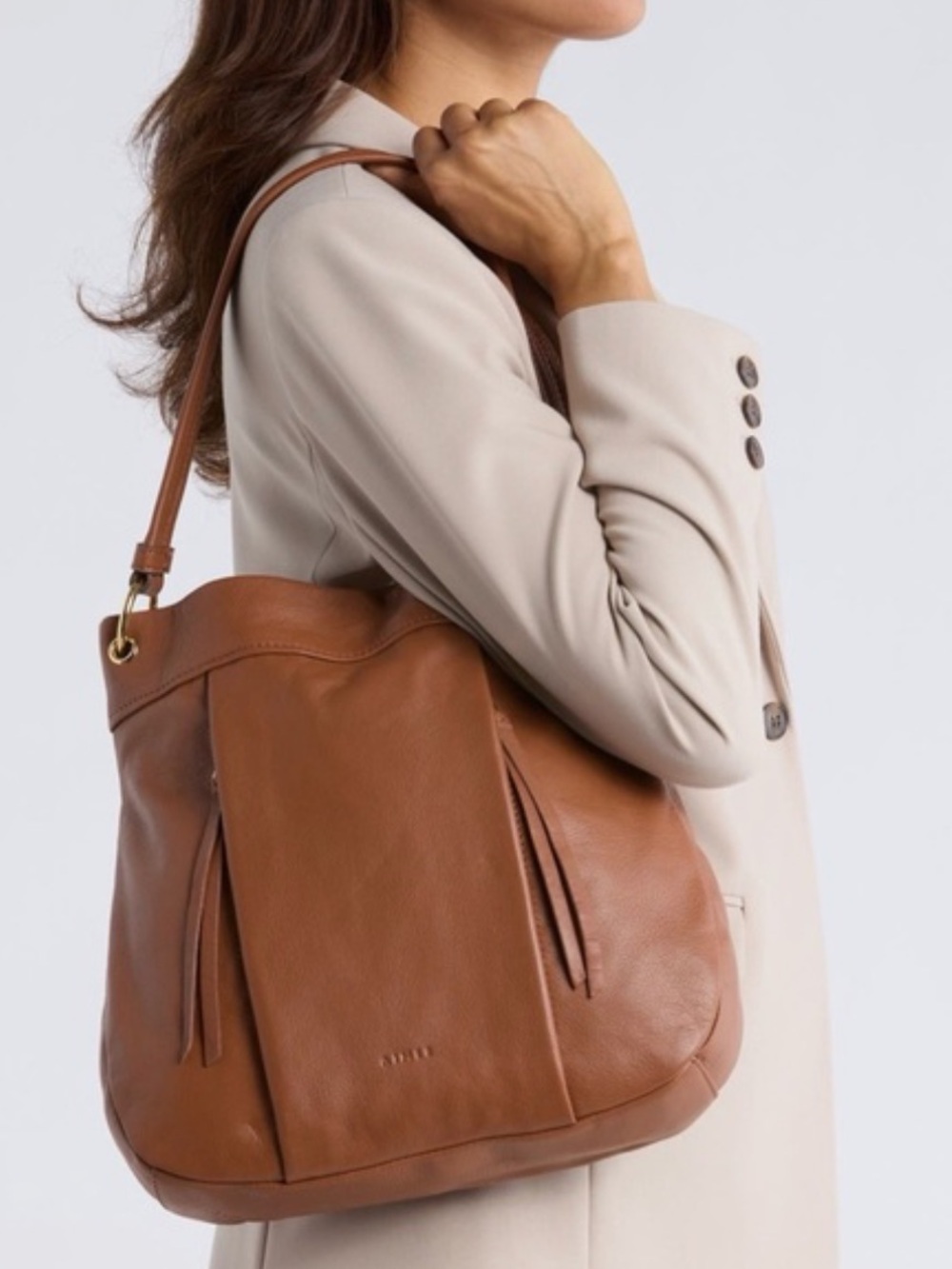 AIMEE Low Key Luxe Hobo Bag tan 
$278 like new